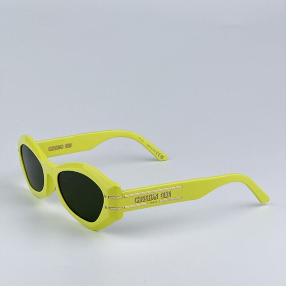 Dior DIORSIGNATURE B1U 66C0 BRAND NEW Sunglasses Yellow Green Women Butterfly main image 8